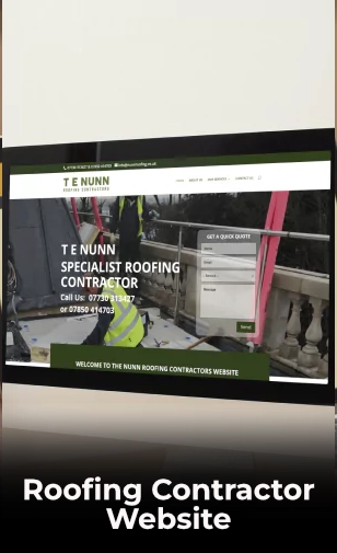 My Work Slider - Nunn Roofing Website